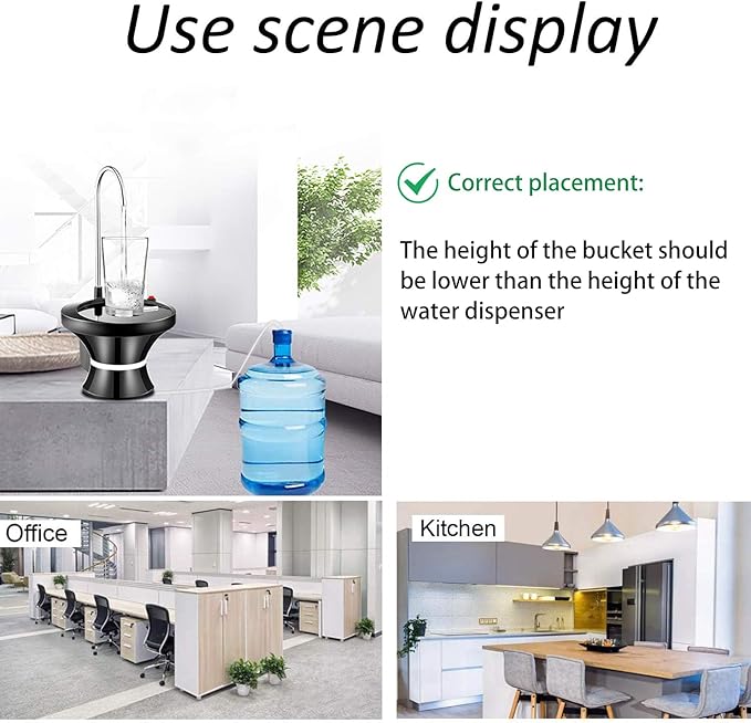 Automatic Electric Water Bottle Pump - BPA-Free 5 Gallon Dispenser | 20-Day Battery