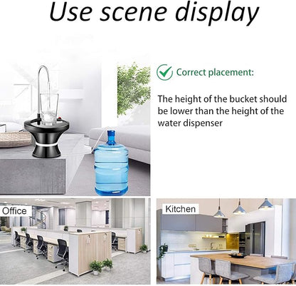 Automatic Electric Water Bottle Pump - BPA-Free 5 Gallon Dispenser | 20-Day Battery