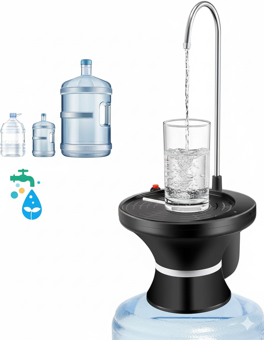 Automatic Electric Water Bottle Pump - BPA-Free 5 Gallon Dispenser | 20-Day Battery