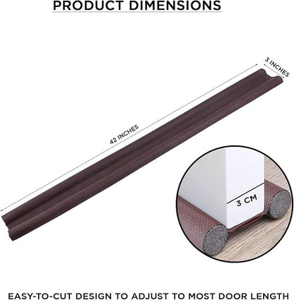 Heavy-Duty PVC Door Draft Stopper - Weatherproof Under Door Seal