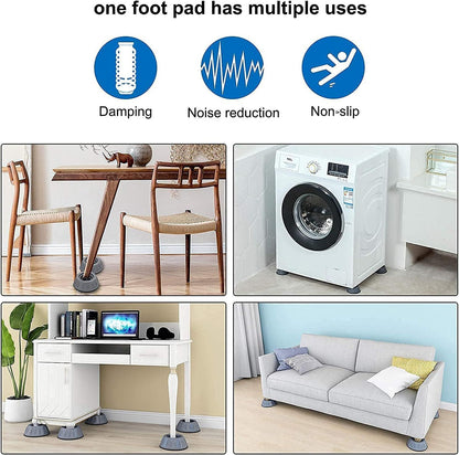 Universal Anti-Slip Washing Machine & Fridge Pads | Noise Reducing Feet